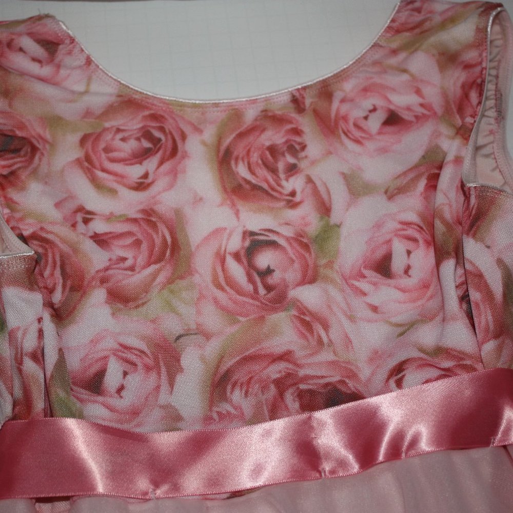 Pink floral dance costume